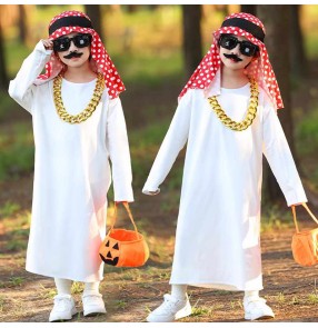 Boys girls halloween xmas party arab Prince dress up clothes Birthy day party photos dubai prince middle east tycos cosplay robes